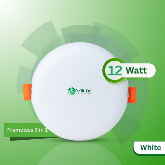 12 Watt Frameless 3 in 1