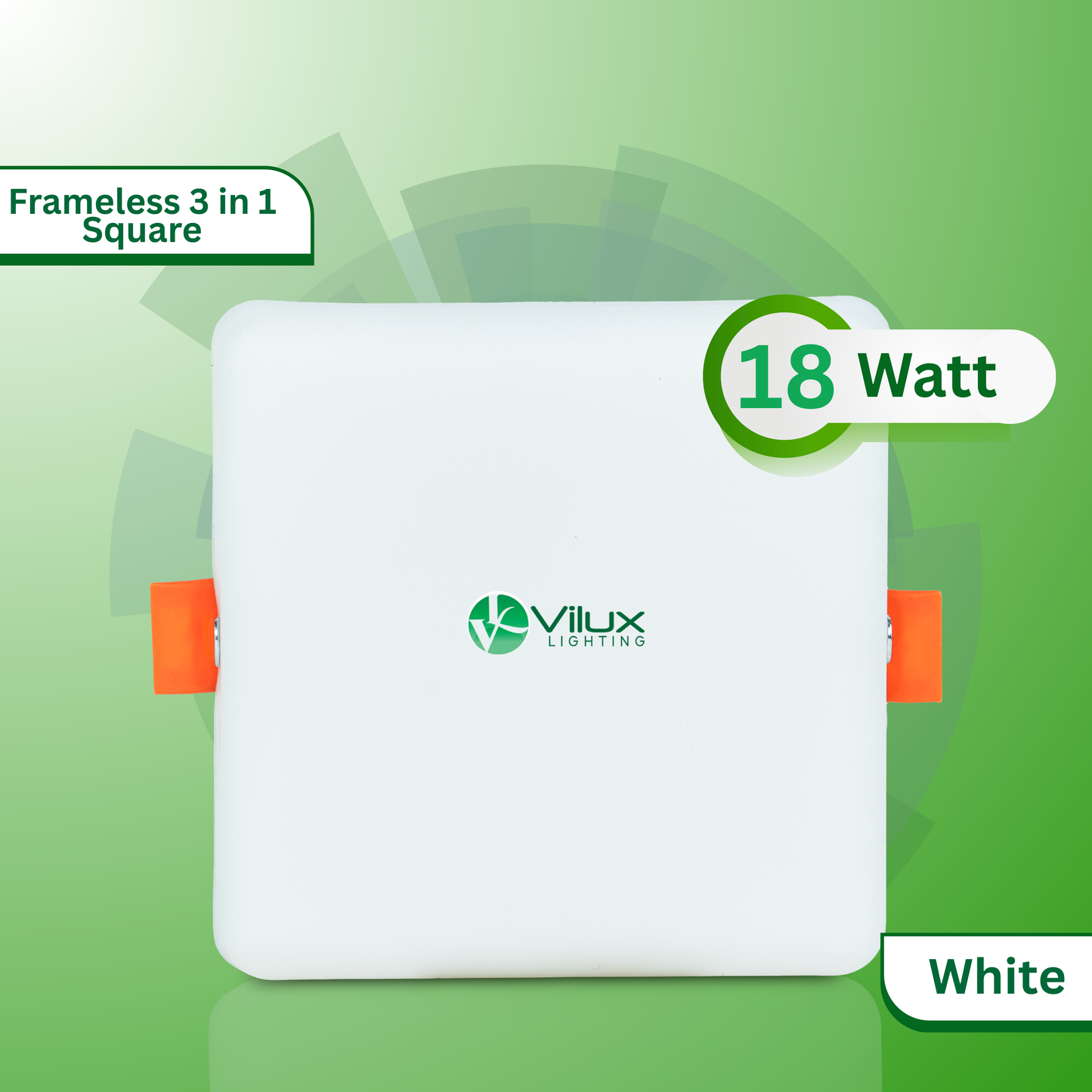 18 Watt Frameless 3 in 1 Square