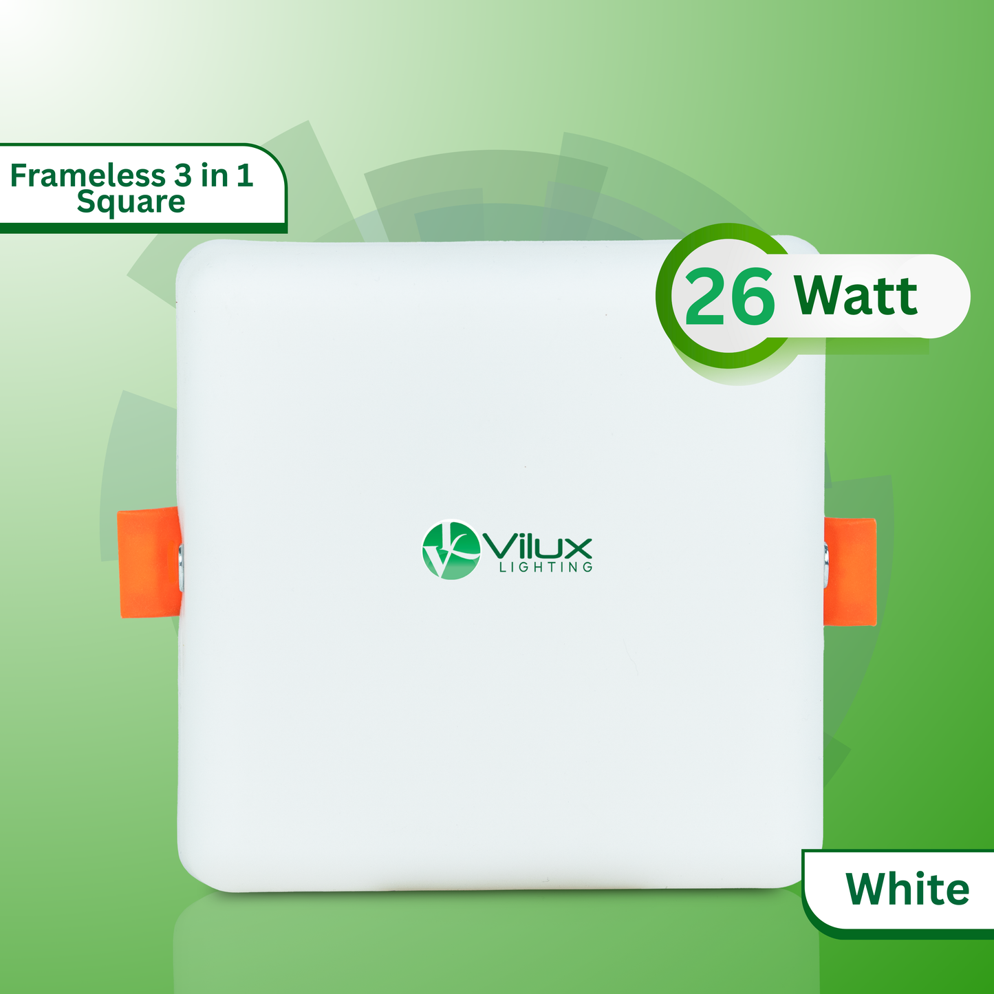 26 Watt Frameless 3 in 1 Square